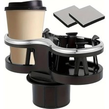 Lidyahan Store Iki Gözlü Oto Bardak Tutucu Bardak Çoğaltıcı Torpido Üzeri Bardak Tutucu Araç Bardaklık Içecek Tutucu