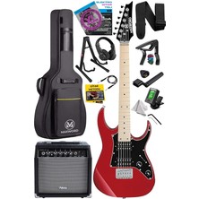 Lidyahan Store DE-150RD-35AMP Maple Klavye Hh Yüksek Kaliteli 35W Amfili Elektro Gitar Seti