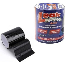 Lidyahan Store Tamir Bandı Siyah Suya Dayanıklı Su Geçirmez Sızdırmaz Bant 10 cm x 1.5 Metre