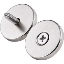 Lidyahan Store Havşa Delikli Neodyum Mıknatıs D25X5 mm 10/5 2 Adet
