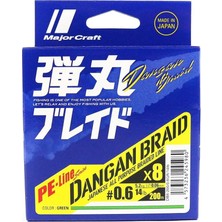 Lidyahan Store Craft Dangan Braid Ip Db8 Pe 0.6/0.06MM/14LB/5.2KG/200 Metre Green