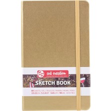 Lidyahan Store Art Creation Eskiz Defteri 80 Yaprak, 13 cm x 21 Cm, Beyaz Altın