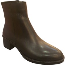 Solmaz Solly ES140 Siyah Hakiki Deri Kadın Bot