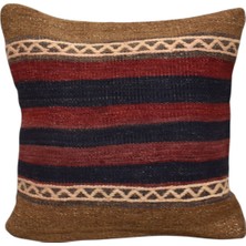 Zehra Abla Halı Yeni El Dokuma Dekoratif Kilim Kırlent Yastık Kılıfı 6423