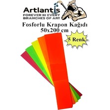 Lidyahan Store 5 Li Fosforlu Krepon Kağıdı