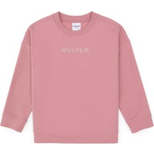 U.S. Polo Assn. Kız Çocuk Orkide Bisiklet Yaka Sweatshirt 50317960-VR221