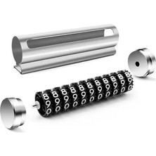 Lidyahan Store Alüminyum Kasa Gri Renk Çevirmeli Araç Içi Telefon Numaratörü Park Oto Numaratörü