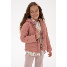 U.S. Polo Assn. Kız Çocuk Orkide Kapitone İçi Polar Kapüşonlu Mont 50313055-VR221