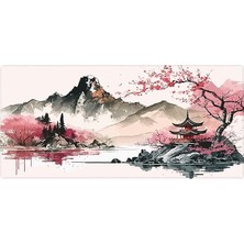 Lidyahan Store Gaming Mouse Pad 120X60 cm Xxxl Büyük Dikişli Kenar Speed Oyuncu Mouse Pad(Topographic Black) (Mountain View)