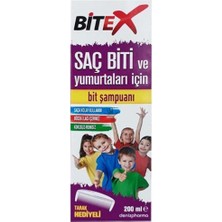 Lidyahan Store Bitex Saç Biti ve Yumurtaları Için Şampuan Tarak Hediyeli 200 ml