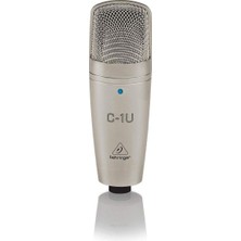 Lidyahan Store C-1u USB Studio Kondenser Mikrofon, Açık Altın