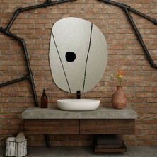 Aypars Atölye Organik Form Dekoratif Duvar Aynası – Modern Çerçevesiz Ayna