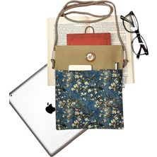 Lidyahan Store Kılıfı, Kitap Çantası, Askılı Kitap Çantası, Askılı Kitap Kılıfı, E-Book Kılıfı, E-Book Çantası, Tablet Kılıfı, Tablet Çantası, Book Sleeve, Tablet Sleeve (Badem Ağacı, Van Gogh)