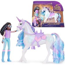 Lidyahan Store Academy Layla ve Tek Boynuzlu At Glacier Seti – Sevilen Netflix Dizisinden Yaklaşık 12 cm Orijinal Figürler, 4 Yaş+ Için