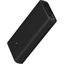 Lidyahan Store Mi 50W Power Bank 20000 Mah, Taşınabilir Şarj Cihazı Tip C Çıkış ve Girişler ve 2 USB Çıkışı, Taşınabilir Şarj Cihazı Dizüstü Bilgisayar Şarjını Destekler, Siyah