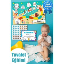 Lidyahan Store Major Selection Eğlenceli ve Eğitici Tuvalet Eğitimi Pvc Sticker Panosu 30X42CM