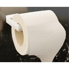 Lidyahan Store Metal Beyaz Yapışkanlı Tuvalet Kağıtlık, Yapışkanlı Wc Kağıtlık, Tuvalet Kağıdı Askısı 3m Yapışkanlı Tasarım