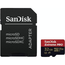 Lidyahan Store 32GB Extreme Pro Microsdhc Hafıza Kartı, 100 Mb/sn'e Kadar - SDSQXCG-032G-GN6MA