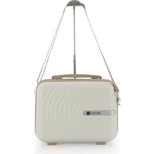 Lidyahan Store Abs Makyaj Çantası V374 Kemik Şampanya