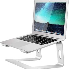 Lidyahan Store Alüminyum Ergonomik Katlanır Macbook Bilgisayar Standı Gümüş