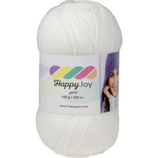 Lidyahan Store Han Happy Joy 100GR 300M El Örgü Ipi (Beyaz)