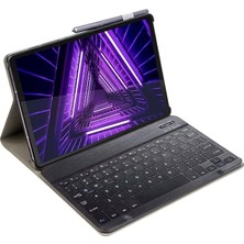 Lidyahan Store Lenovo Tab M10 TB-X306F 10.1 Tablet Bluetooth Klavyeli Standlı Kılıf - Bkk1