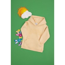 U.S. Polo Assn. Kız Çocuk Kavun Kapüşonlu Şardonlu Basic Sweatshirt 50314311-VR053