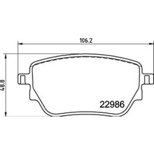 Valeo 670749 Fren Balatası Arka Mercedes W177 V177 W247 C118 X118 H247 X247 A0004207500