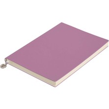 Lidyahan Store Classic Esnek Kapak Çizgili Defter, 14.8X21 cm -Pembe