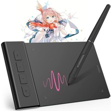 Lidyahan Store Osu Tablet Grafik Tablet VK430 4x3 Inç, Pilsiz Stylus 290RPS Raporlama Hızı, 8192 Baskı Hassasiyeti ve 4 Kullanılabilir Tuş, Windows/android/mac/chrome Os ile Uyumlu