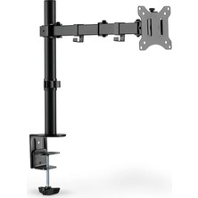 Lidyahan Store Monitör Tutucu - Masa Kelepçesi - 1 Monitör - 32 Inçe Kadar - 8 Kg'a Kadar - Vesa 75X75, 100X100 - Siyah, DA-90399