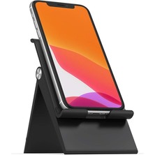 Lidyahan Store Ayarlanabilir Cep Telefonu Standı iPhone 11 Pro Max Xs, Galaxy S20 S10, Huawei P30 Vb. ile Uyumlu (Siyah)