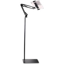 Lidyahan Store Metal Ayaklı Ayarlanabilir Teleskopic 3eklemli Profesyonel Tablet Tutucu Stand Telefon Tutucu