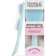 Lidyahan Store Teezer Ince ve Kırılgan Ultimate Detangler Fırça, Kırılmayı Azaltmak ve Kırılmayı Azaltmak Için Kuru ve Islak Saç Fırçası, Büyük, Deniz Köpüğü Mavisi