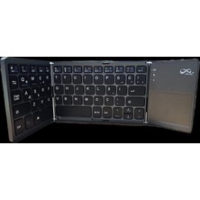Lidyahan Store Touch Pro Katlanabilir Bluetooth Mini Klavye Türkçe Q Android/ios