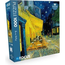 Lidyahan Store Focus 1000 Parça Puzzle - Café Terrace At Nıght (Kafe Terasta Gece)