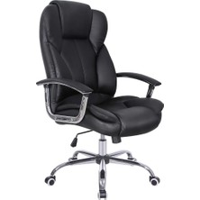 Lidyahan Store Siyah Yüksek Sırtlı Döner Ofis Koltuğu, Dolgu OBG57B