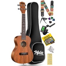 Lidyahan Store CT-24MC Set Concert Ukulele (Case Metod Askı Tuner Pena)