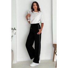 Noa Noa Kadın Lastikli Bel Bağcıklı Bol Paça Pantolon – Rahat & Minimal Stil