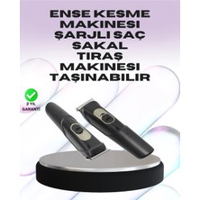 Eco Lounge Sessiz Motorlu, Kablosuz Kullanımlı Şarjlı Saç ve Sakal Kesme Makinesi – Taraklı Set
