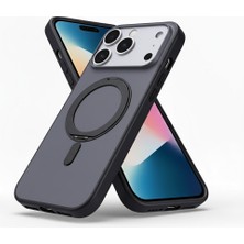 Kip GSM Iphone 17 Pro Uyumlu Kılıf Magsafe Şarj Destekli Açılır Standlı Çizilmez Yumuşak Mat Kapak