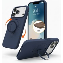 Kip GSM Iphone 17 Pro Max Uyumlu Kılıf Magsafe Şarj Destekli Açılır Standlı Çizilmez Yumuşak Kapak