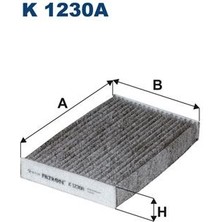 A3 Fıltron K1230A Polen Filtresi Renault Fluence 10> Nıssan Juke F15 10> Pulsar C13 13> 1.2tce 1.5dcı 1.6dcı 1.6 Karbonlu 272774936R-272772100R-2727700A26