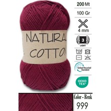Diva İplik Diva Natural Cotton 999 Bordo
