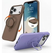 Kip GSM Iphone 17 Pro Uyumlu Kılıf Magsafe Şarj Destekli Açılır Standlı Çizilmez Yumuşak Kapak