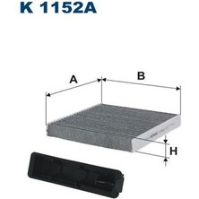 A3 Fıltron K1152A Polen Filtresi Clıo Iıı-Modus-Twng-Mıcra Iıı-Note-Sandero-Duster 1.2 16V-1.4-16V-1.6-1.6 16V-1.5DCI 8201370532-7701062227-272772835R