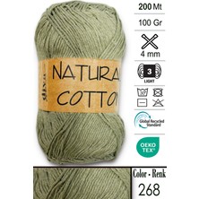 Diva İplik Diva Natural Cotton 268 Küf Yeşili