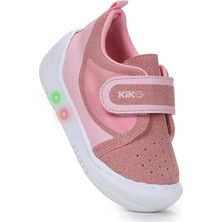 Kiko Kids Kugan Cırtlı Işıklı Kız Bebek Yürüyüş Spor Ayakkabı
