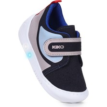 Kiko Kids Kugan Cırtlı Işıklı Erkek Bebek Yürüyüş Spor Ayakkabı