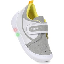 Kiko Kids Kugan Cırtlı Işıklı Erkek Bebek Yürüyüş Spor Ayakkabı